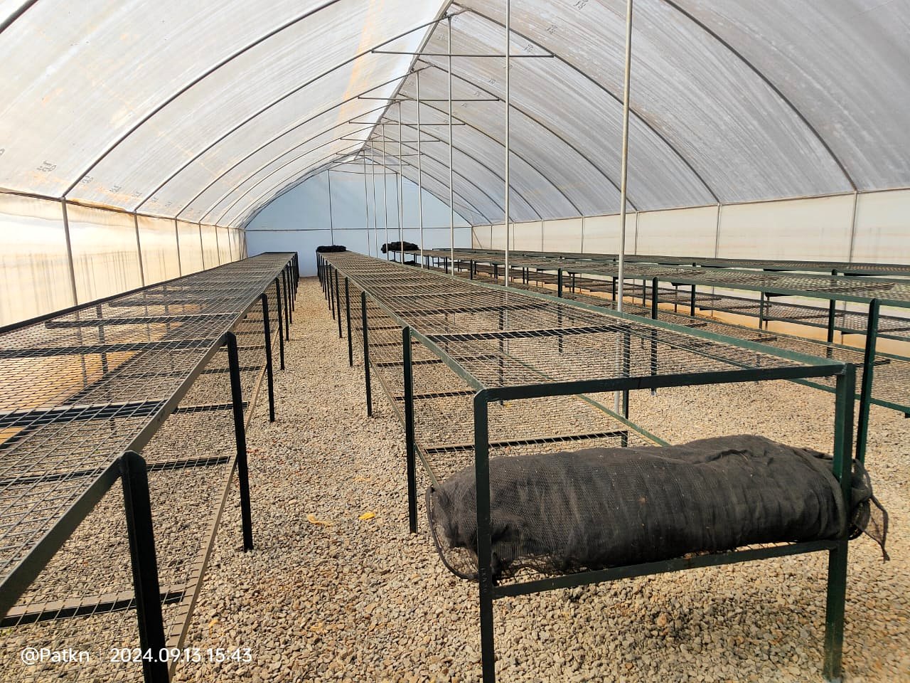 Solar drier structure under construction